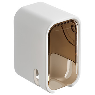 防尘带盖牙刷挂架防尘壁挂式简约牙刷置物架免打孔放电动牙刷架子