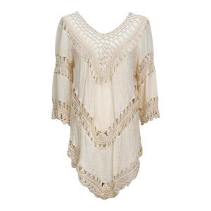 夏海边度假沙滩裙比基尼罩衫镂空游泳衣外套沙滩防晒衣女泳装外搭