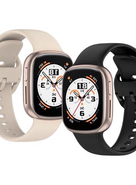 适用于荣耀手表4表带honorwatch4代硅胶腕带pc镂空防摔保护壳TMA-L19男女运动手表表链荣耀4一体式替换带配件