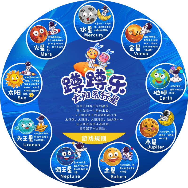 萝卜蹲游戏幼儿园地贴防滑耐磨