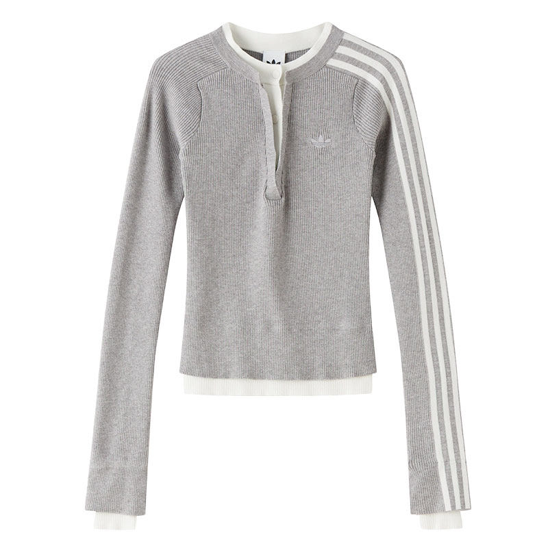 【自营】Adidas阿迪达斯卫衣女装修身运动服简约时尚休闲套头衫