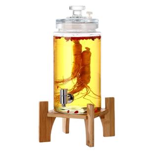 泡酒玻璃瓶家用高档密封专用酒瓶人参白酒药酒罐酒坛子空瓶带龙头