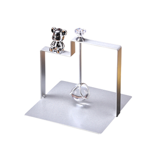 时尚暴力熊餐巾纸架托餐厅纸巾座铁小熊装饰压台餐桌纸巾架高级感