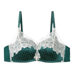 【5折】【列维斯蕾丝】安莉芳上薄下厚无钢圈文胸女性感聚拢内衣
