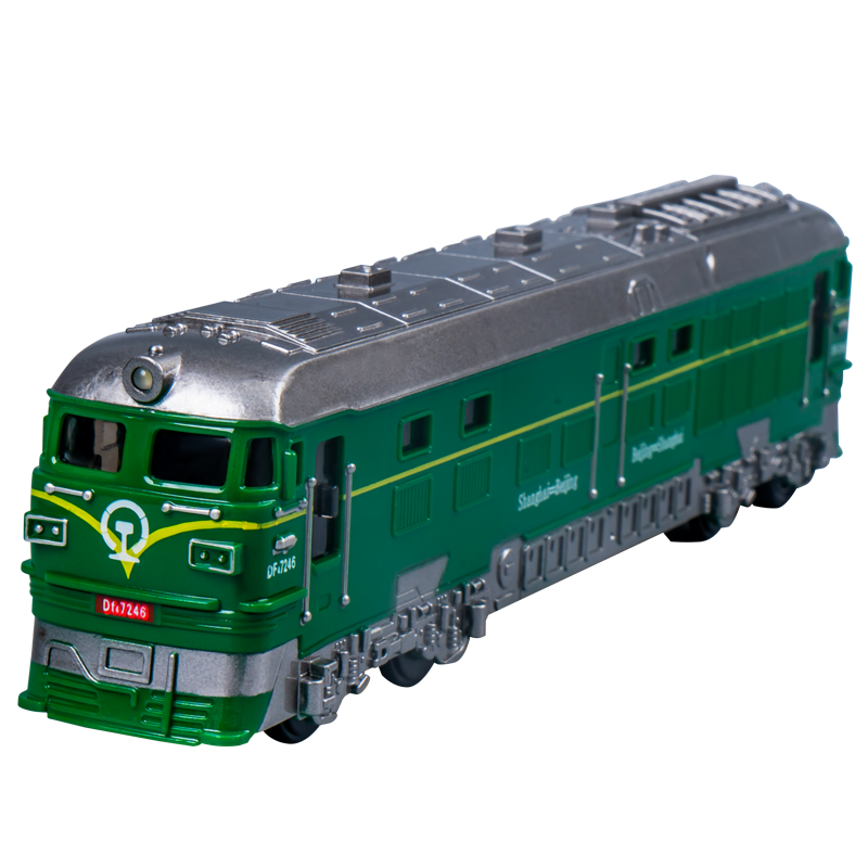 绿皮火车模型男孩女孩仿真火车早教益智儿童男童趣味汽车玩具小孩