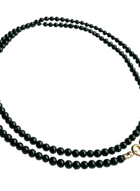 绿砂石天然水晶链挂链细链子挂坠