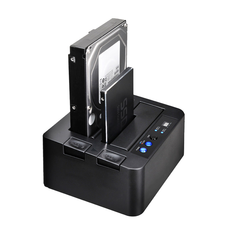 世特力USB3.0硬盘座CROS2EU3CP6G2双2盘对拷克隆拷贝机支持22TB盘