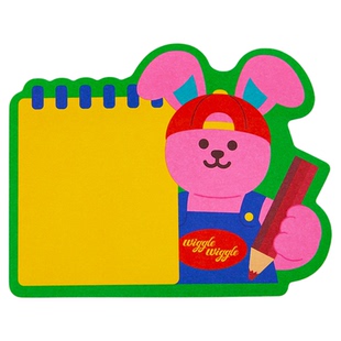 wiggle wiggle高颜值便签纸学生用粘性强办公便签贴纸小条备忘标签贴纸索引贴可爱少女自粘可撕贴纸记事单词