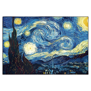 梵高星空装饰画墙贴卧室宿舍自粘海报客厅沙发背景墙抽象墙纸壁画
