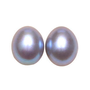 淡水真多麻色幻彩水滴形裸珠配对 散珠diy耳钉耳坠耳线 珍珠耳饰