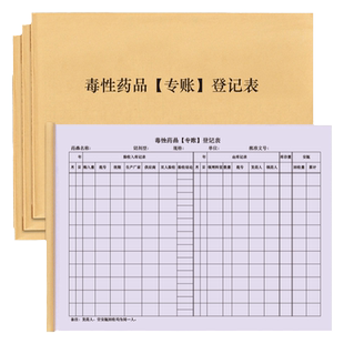 毒性药品专账登记表药房药店美容整容医院微调微整形药品使用明细表登记册进出库销售流向使用人客户信息登记