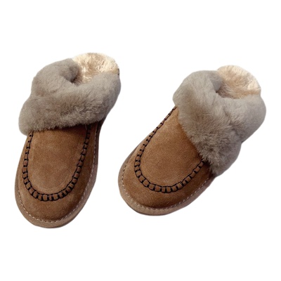 羊羔毛绒包头拖鞋女外穿