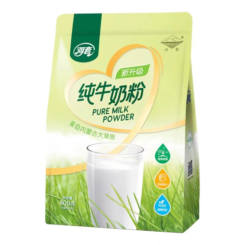河套0蔗糖全家营养牛奶粉400g