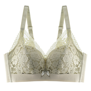 32/70AA杯平胸显大加厚文胸婴儿棉无钢圈性感深V超聚拢小A内衣女