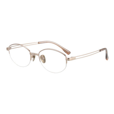 目戏老钱风半框眼镜女可配度数