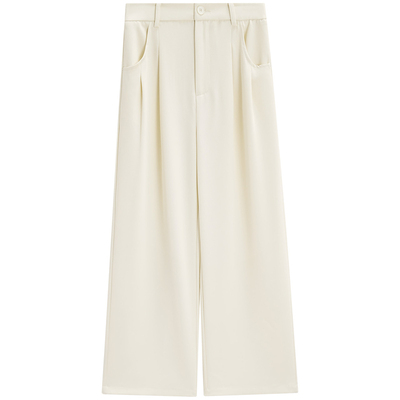 小个子夏天韩系通勤休闲阔腿长裤