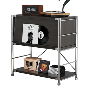 白色简约翻门杂志柜收纳沙发边柜书架包豪斯置物架北欧客厅落地架