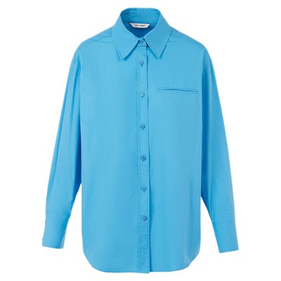 【王楚然同款】朗姿25Basic衣橱纯棉通勤衬衫百搭翻领女冬季新款