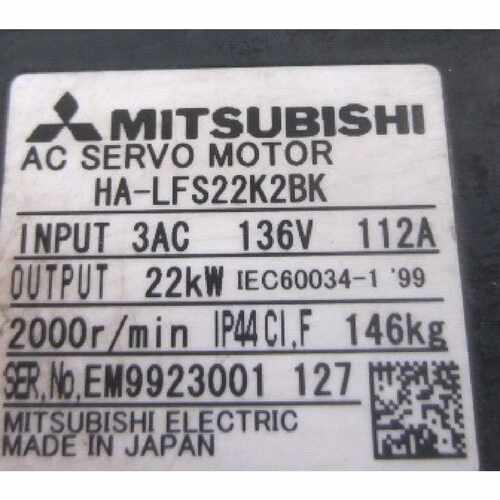 议价供应菱伺服电机HA-LFS22K2BK/HA-LFS22K2