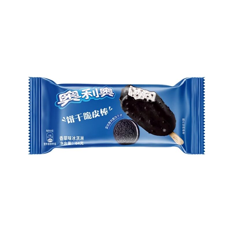 【6支】雀巢奥利奥冰淇淋饼干脆皮棒香草口味冰激凌冷饮64g/支