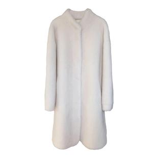 羊羔毛2025冬季新款颗粒羊剪绒皮毛一体长款立领年轻款皮草外套女