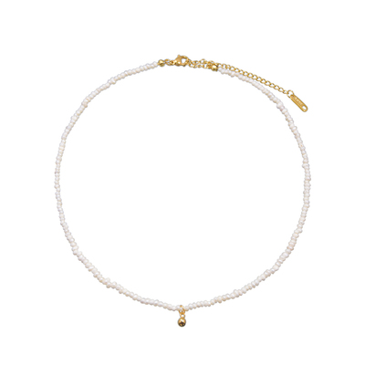 usite官方钟楚曦款珍珠金豆项链