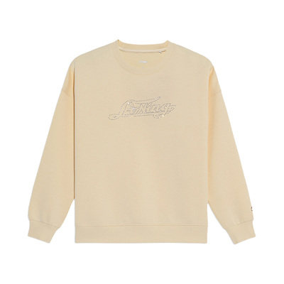 李宁正品女款休闲圆领套头卫衣