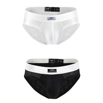 OUTOF underwear - 款号19 速干网眼 透气运动三角内裤 高弹2件装