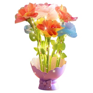 儿童手工diy花艺机玩具女孩4到6岁以上7女童生日礼物8女生3益智子