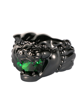GUDSGAVE男女中性摇滚黑豹戒指