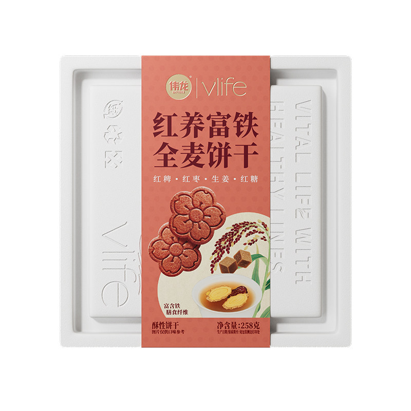 伟龙富铁红养饼干女性健康补铁