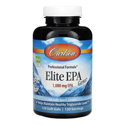 Carlson精华EPA宝石深海鱼油高纯度进口欧米茄3心血管