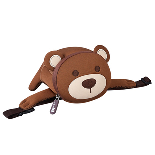 诺狐儿童斜挎包1-6岁宝宝外出小背包男童女孩旅游可爱包包胸腰包