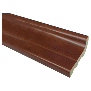 L型3cm加厚加宽竹木纤维踢脚线防水木塑地暖地脚线PVC塑料免卡扣