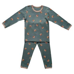 秋冬宝宝秋衣秋裤套装纯棉保暖儿童内衣男童女童棉毛衫无骨厚睡衣