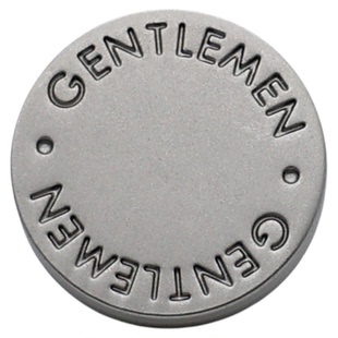 圆形简约平面字母金属四合扣羽绒服暗扣大衣扣外套棒球服按扣纽扣