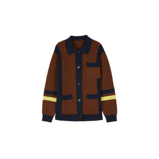 骄阳似我赵今麦聂曦光同款衣服羊毛小翻领毛衣女宽松针织开衫外套