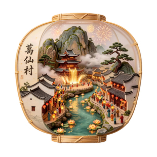 江西上饶葛仙村冰箱贴3D立体金属文创国风古建筑旅游纪念品伴手礼