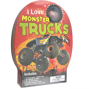 【现货】I Love Monster Trucks我喜欢：怪兽卡车 儿童游戏 英文原版适合3-6岁进口图书书籍