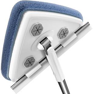 三角拖把天花板清洁神器家用多功能可伸缩扫擦墙面柜子灰尘一拖净