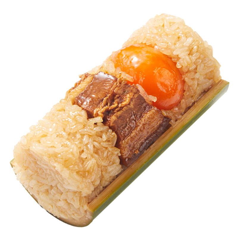 广式竹筒粽子饭蛋黄鲜肉叉烧八宝粽子