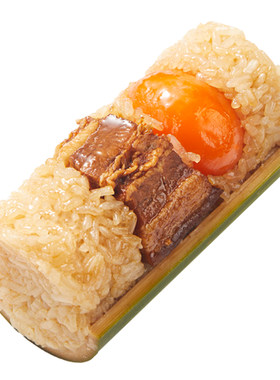广式竹筒粽子饭蛋黄鲜肉叉烧八宝蜜枣早餐速食广东裹蒸端午节礼盒