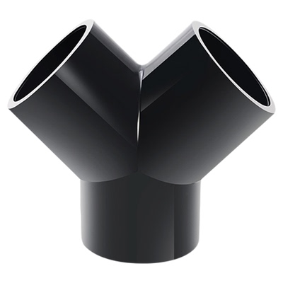 Y型三通PVC接头UPVC管鱼缸配件