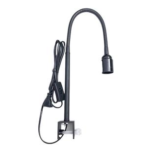 E27灯架螺口灯座led植物鱼缸灯夹陶缸夹桌面周转箱竖夹360度调节