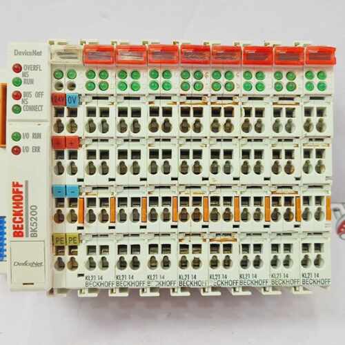 BECKHOFF BK5200 PLC MODULE W/9 INPUT/OUTPUT MODULES  (FAST S