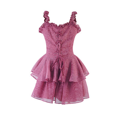 八盖pinkypiggy玫瑰连衣裙