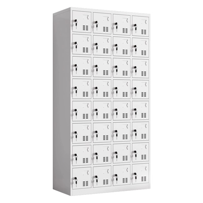 铁皮更衣柜32格车间鞋柜