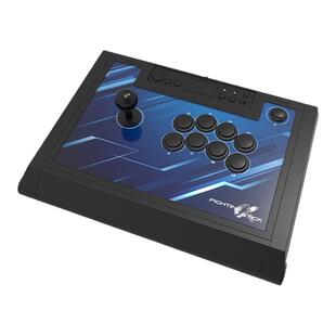 HORI 阿尔法α格斗游戏街机摇杆PlayStation索尼官方授权 PS5电脑PC翻盖街机街霸6黑色  约战游聚