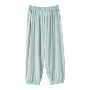 upf50儿童夏季凉感原纱防晒裤男童冰丝运动裤女童防蚊裤速干长裤