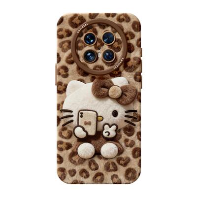 毛绒kt猫适用华为mate80pro手机壳mate60的新款套mt30系列硅胶pro保护套mete50全包防摔mata40高级感十mate70